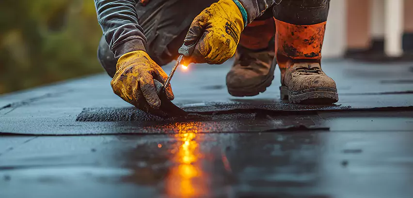 EPDM Roof Repair Tape Application in Wheeling
