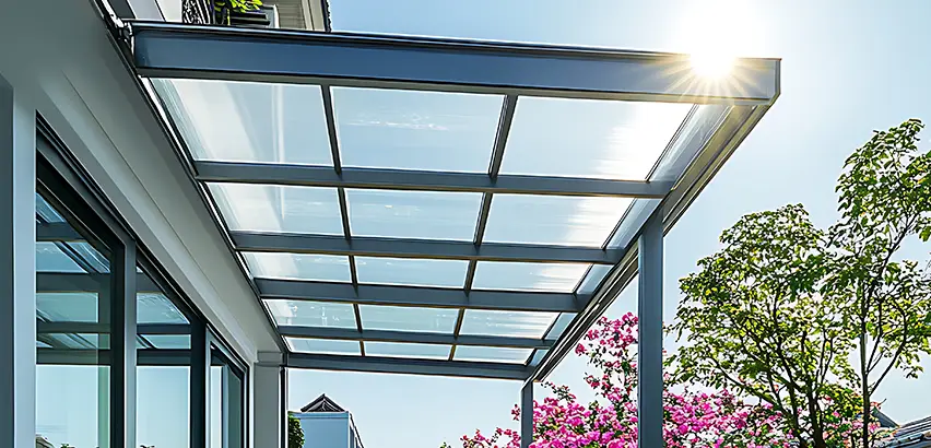 Glass Patio Roof Installation in Wheeling