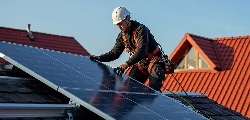 Solar Panels on Steel Roof Installation in Wheeling