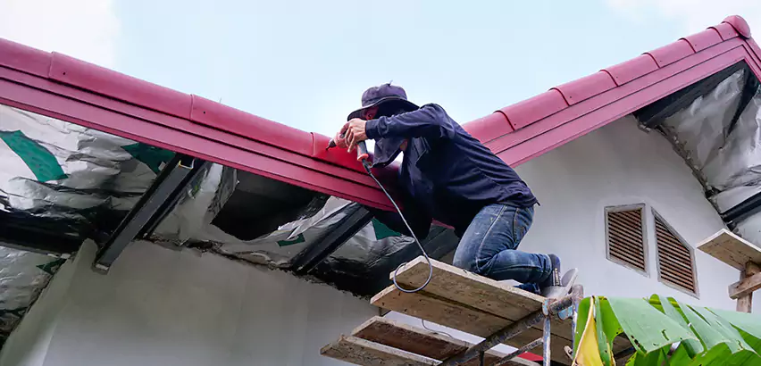 Residential Wind Damage Roof Repair in Wheeling